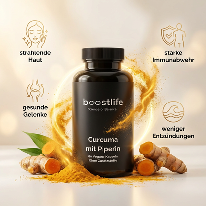 Kurkuma + Piperin - 60 Kapseln