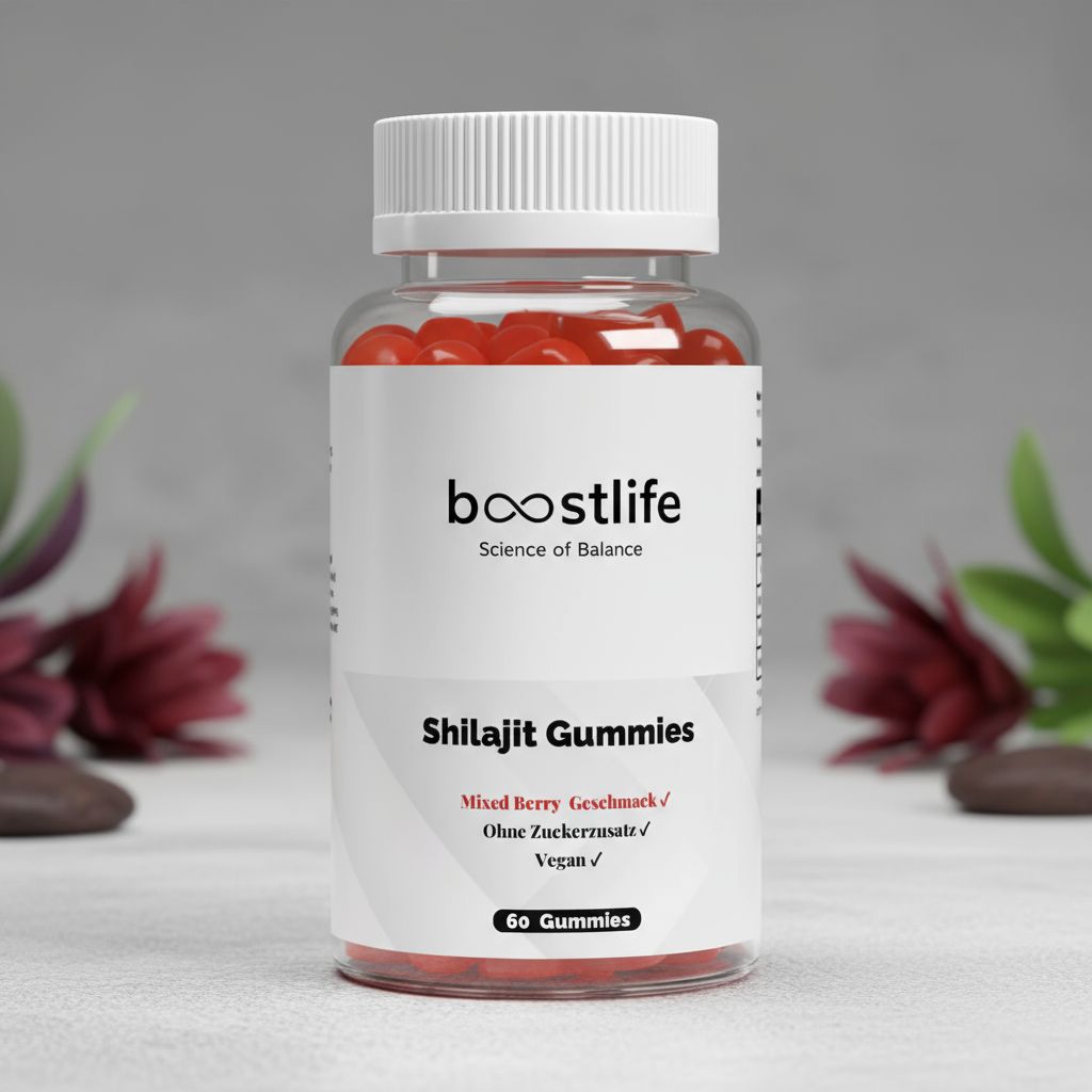 Premium Shilajit Gummies 1000 + Vitamin C,B6, B12 - 60 Stk