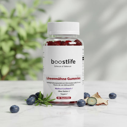 Löwenmähne + Vitamin B6 Gummies - 60 Stk.