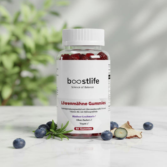Löwenmähne + Vitamin B6 Gummies - 60 Stk.