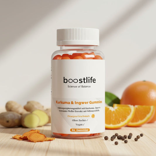 Kurkuma + Ingwer + Schwarzer Pfeffer Gummies - 60 Stk.