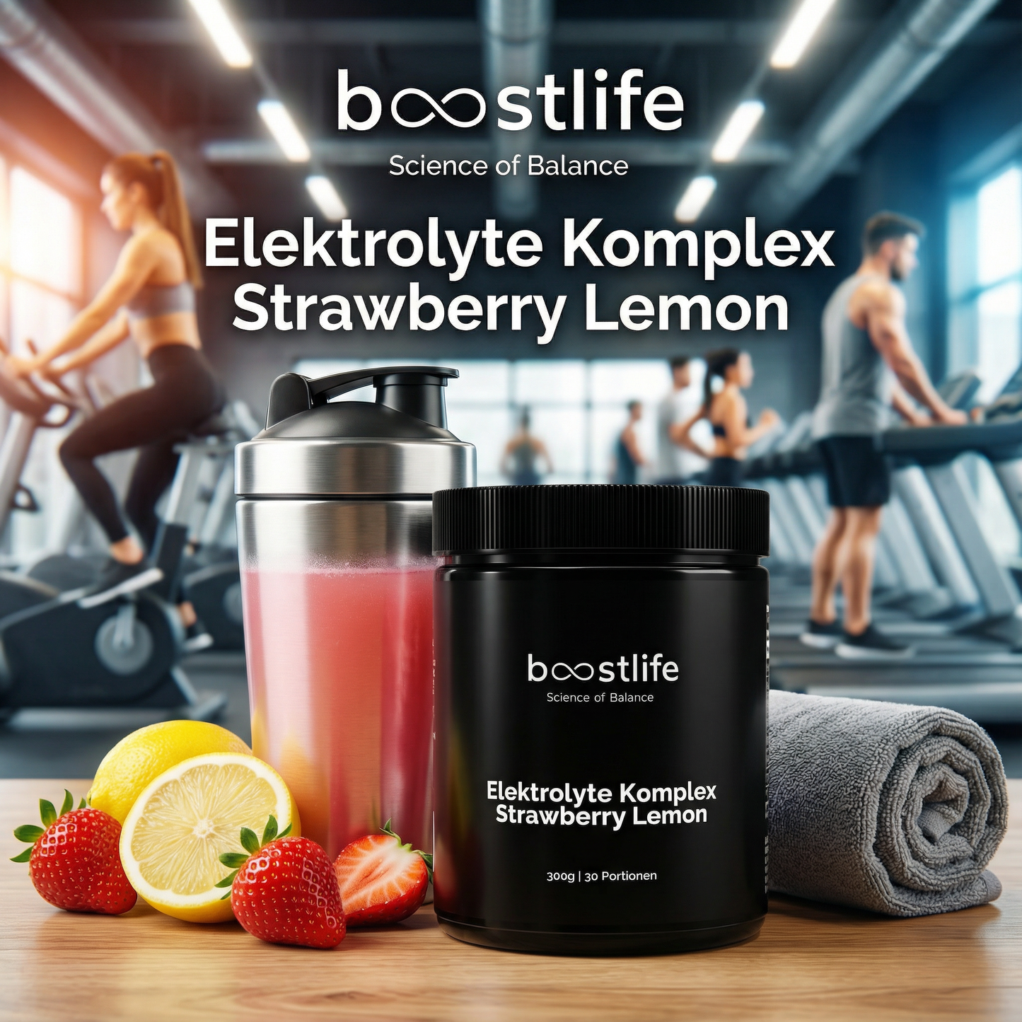 Elektrolyte Pulver Strawberry Lemon - 300g