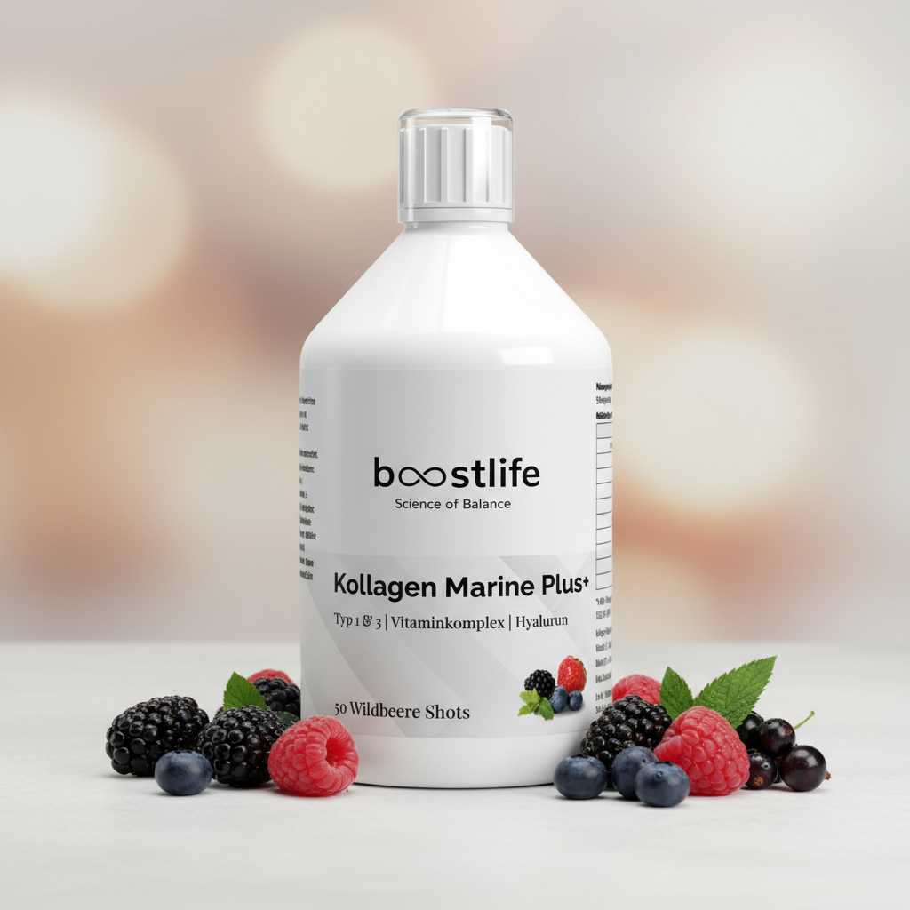 Kollagen Marine Plus (1500 DA) + - 50 Shots - Wildbeere - 500ml